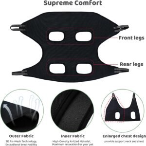 Alternative view of Pet Dog Grooming Hammock Harness for Cats & Dogs, Dog Sling for Grooming, Dog Hammock Restraint Bag with Nail Clippers/Trimmer, Nail File, Pet Comb,Ear/Eye Care