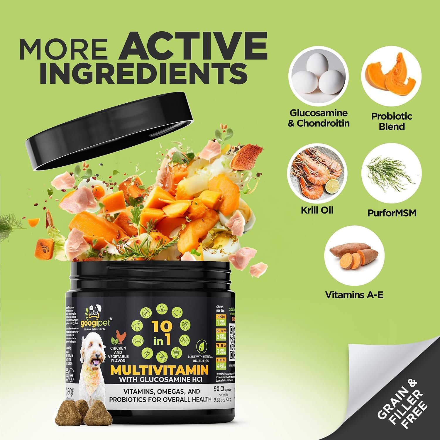 Googipet Dog Multivitamin Chewable, Vitamins & Supplements, Vet Approved - Image 5