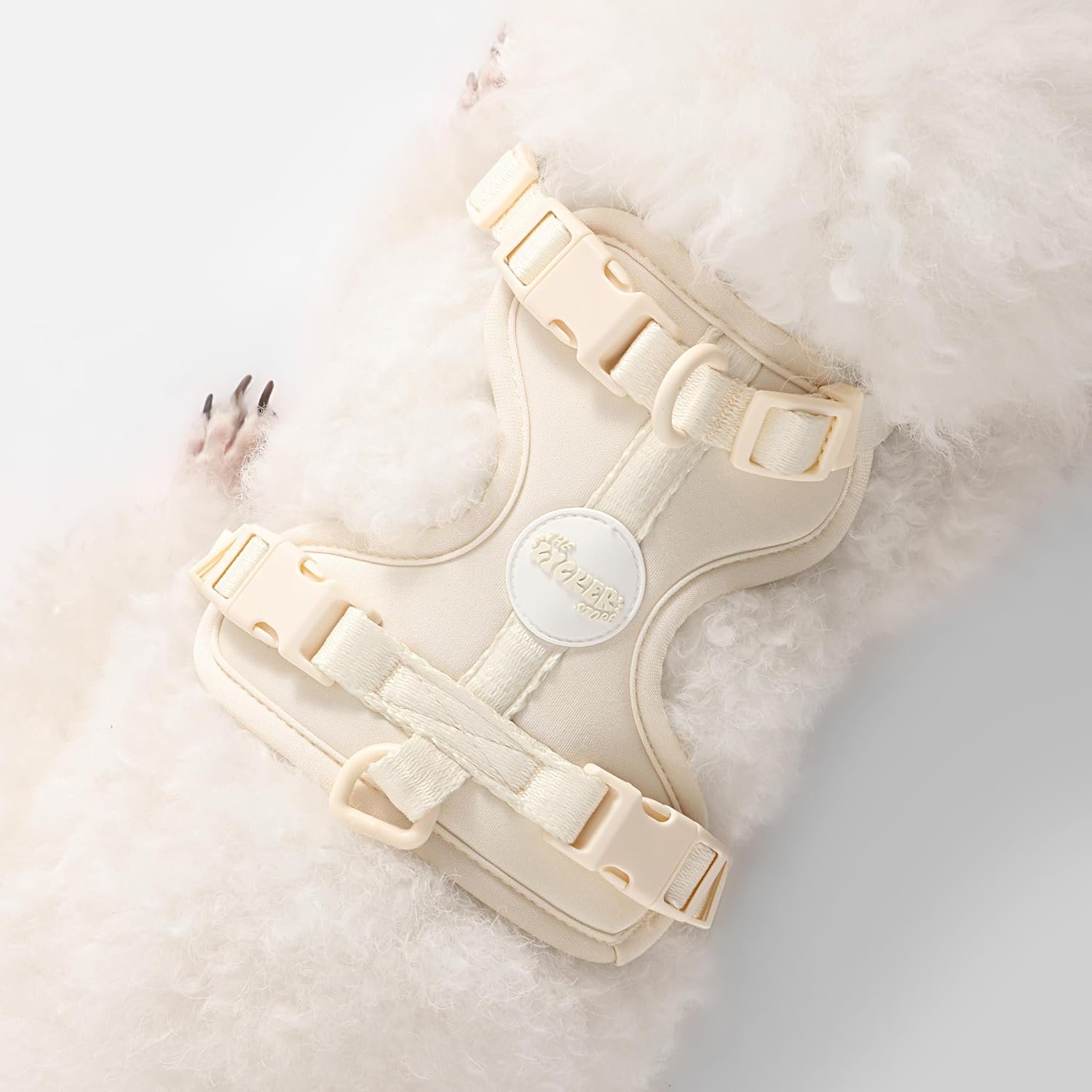 HNS1000L Arlo Extra Small Adjustable Soft Padded No Pull Pet Harness with 3 Buckles and 3 Leash Clips, Bailey - Image 7