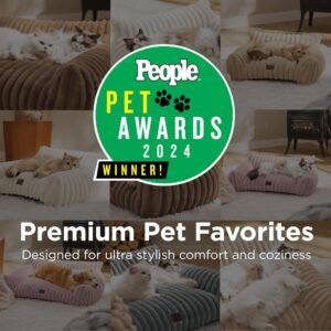Alternative view of Bedsure ComfyFleece® Shown on TV Cute Dog Couch for Medium Dogs,36in Cream