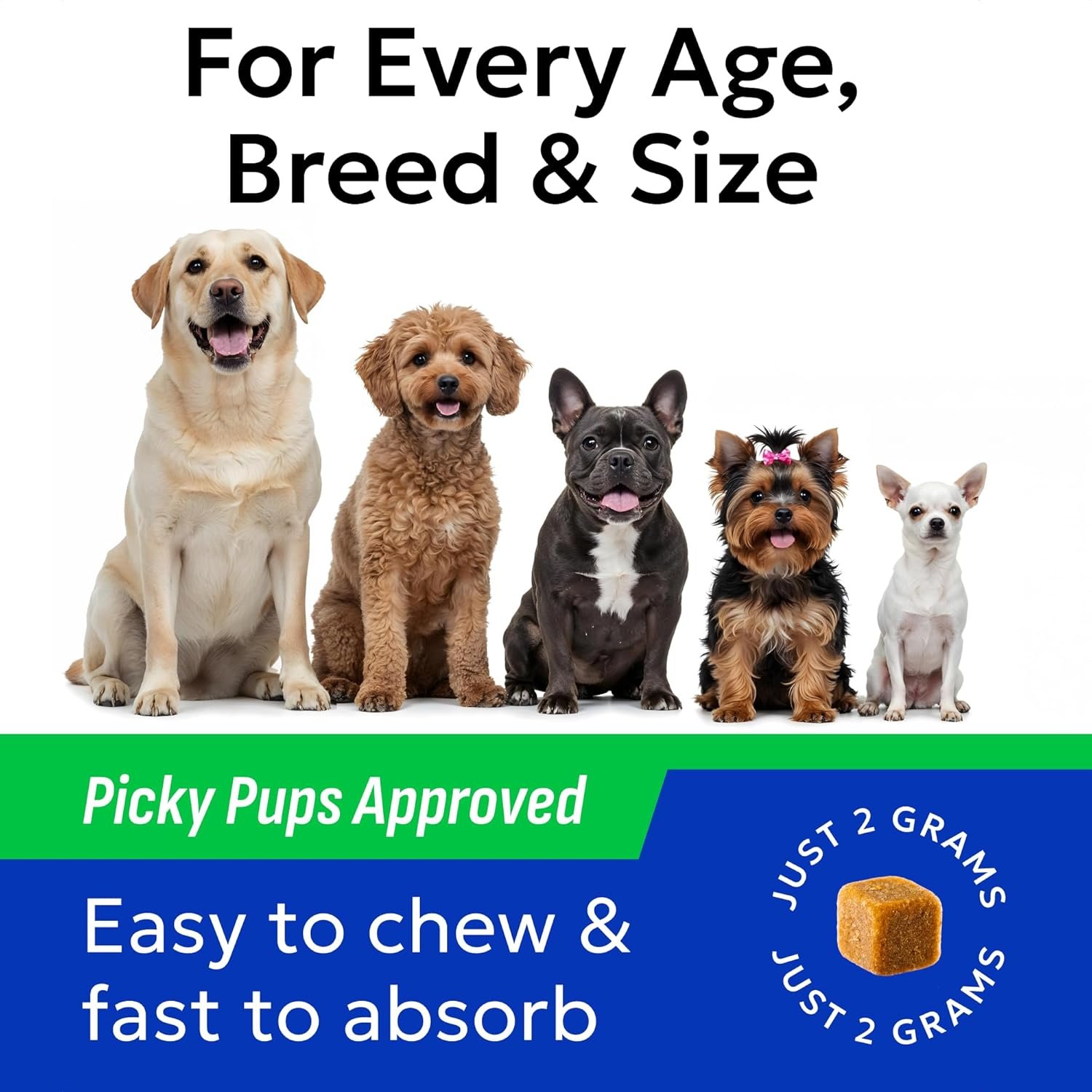 BARK&SPARK Probiotics for Dogs, Digestive Health Chews with Fiber & Enzymes - Image 5