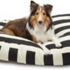 Majestic Pet Rectangular Dog Bed, Large, 44x36x5 in, Washable, Black