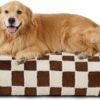 LE SURE Cute Aesthetic XL Dog Bed, Jacquard Thick Pet Pillow，44x32