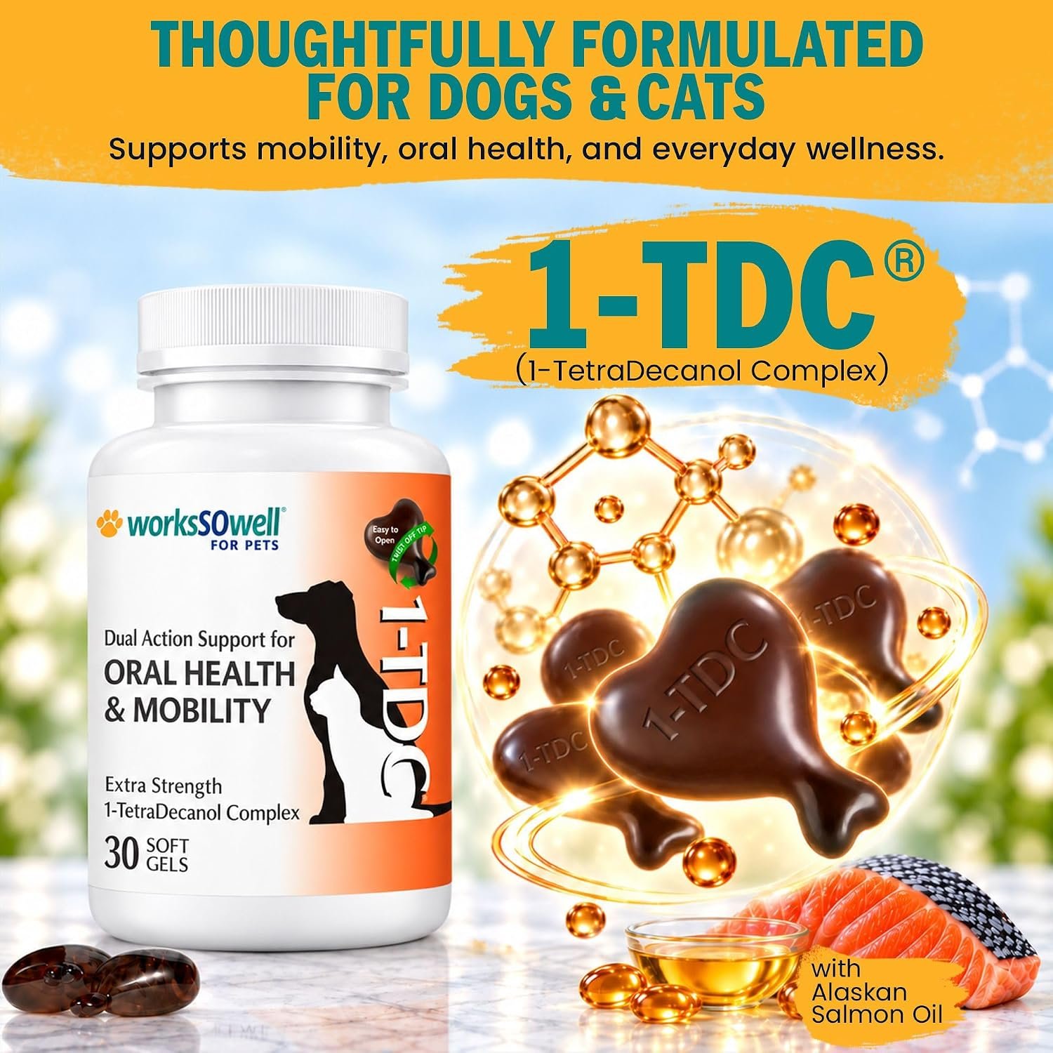 1-TDC Dual Action Joint & Gum Support Soft Gels for Dogs & Cats - 30 ct - Image 7
