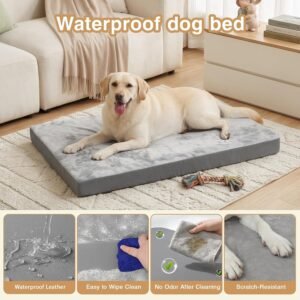 Alternative view of Waterproof Outdoor Dog Bed Large Sized Washable Crate Pad Orthopedic 35*22"