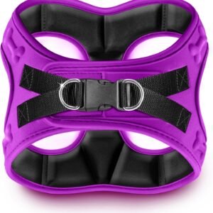 Comfort fit Step-in Dog & Puppy Harness - Comfortable All Weather Dog Vest Harness: Adjustable, Soft Padded, Easy to Put-on for Small, Medium-Sized Dogs.