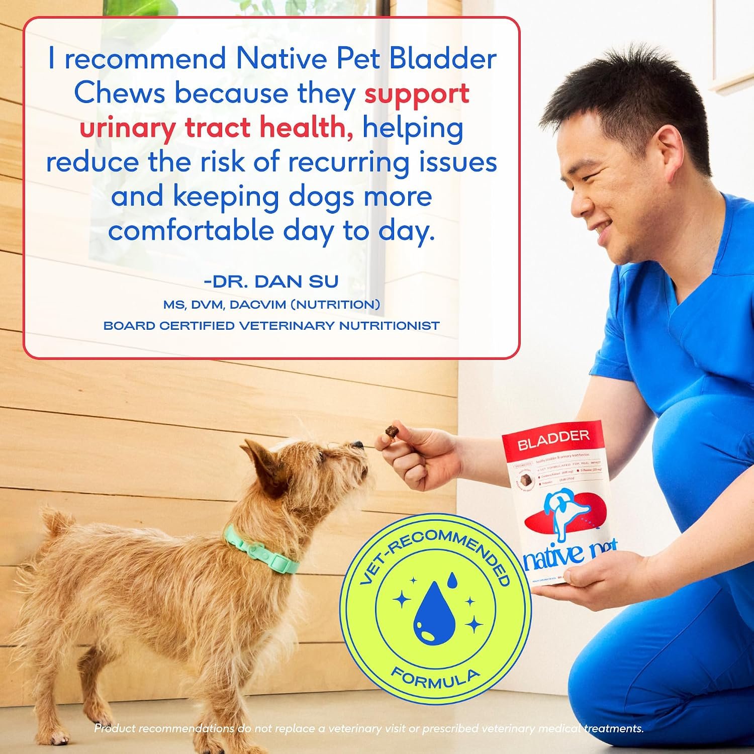 Native Pet Dog UTI Treatment - Cranberry Supplement for Dogs Bladder Control & Kidney Support - Prevent Urinary Tract Infection and Urinary Incontinence - Made with Real Cranberry Extract - 60 Chews - Image 7