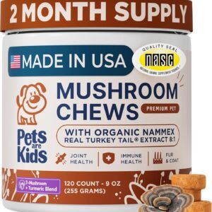 Pets are Kids Turkey Tail Mushroom for Dogs, Gut, Skin and Joint Support