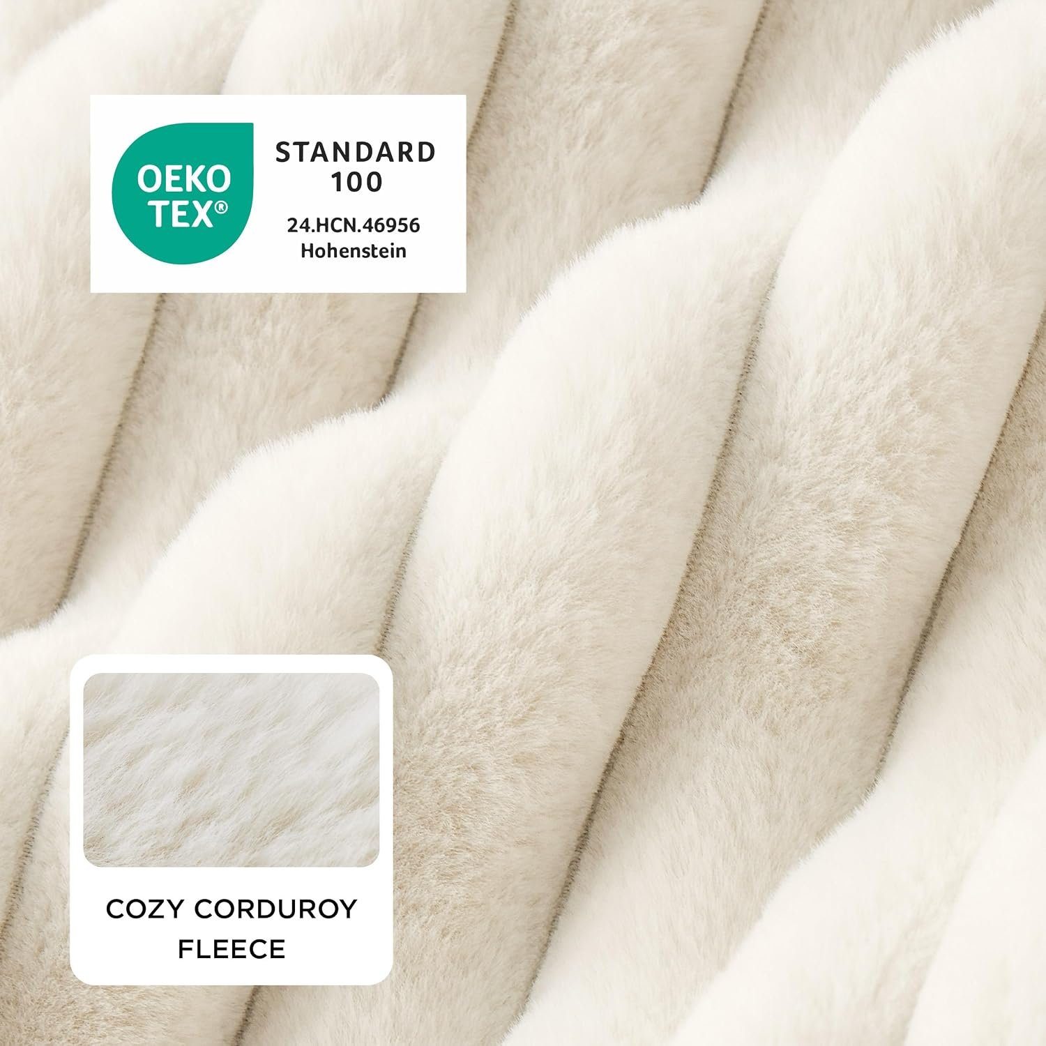 Bedsure ComfyFleece® Cute Dog Bed for Small Medium Dogs Washable,25in Cream - Image 2