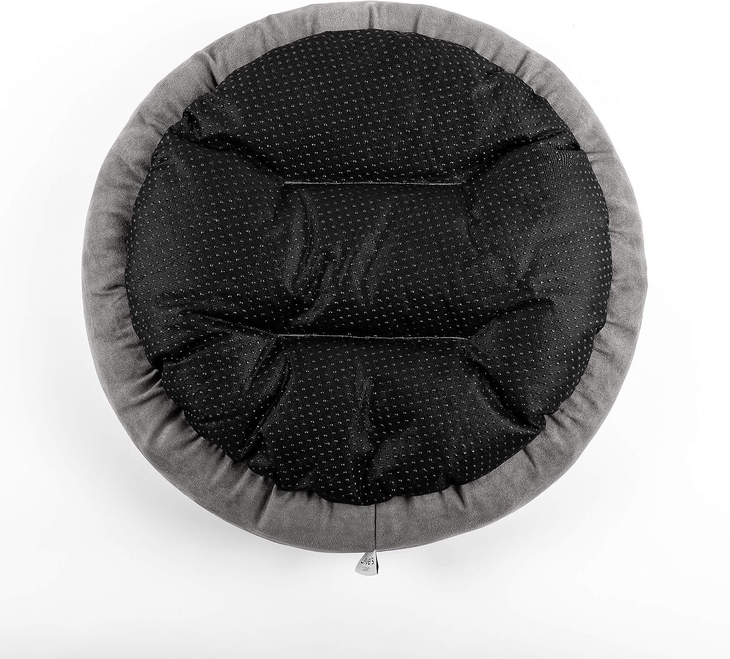 Love's cabin Round Donut Cat and Dog Cushion Bed, 20in Bed for Cats or Small Dogs, Anti-Slip & Water-Resistant Bottom, Super Soft Durable Fabric Pet Beds, Washable Luxury Cat & Dog Bed Gray - Image 7